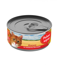 Родные корма консервы для кошек с ягненком по-княжески 100 гр.